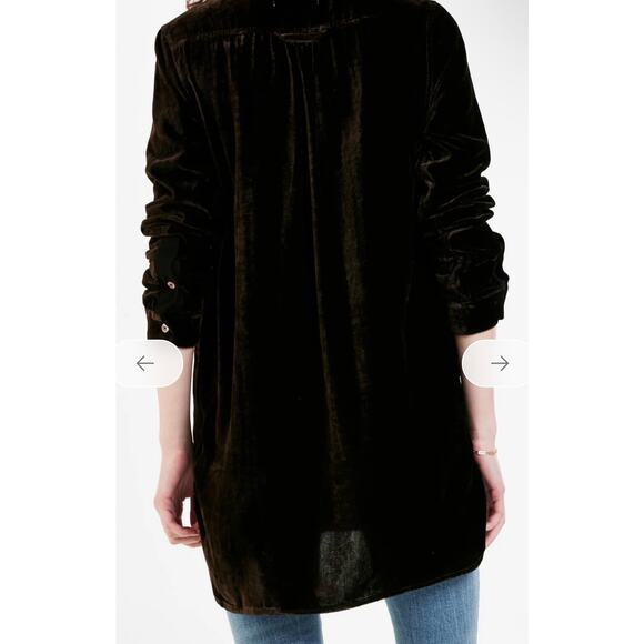 Dear John Hazel Chocolate Tunic Blouse M - Picture 3 of 15